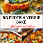 Golden-baked Sweet Potato And Spinach Bake with creamy layers, a hearty Healthy Vegetable Dinner Recipe for Winter Sides.